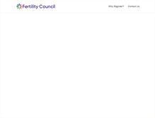 Tablet Screenshot of fertilitycouncil.com